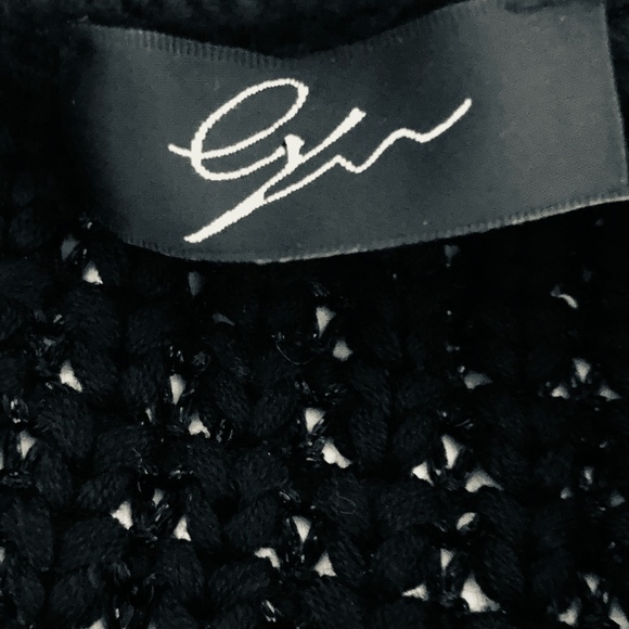 Cyrus Black Knit Sequins Cardigan Top - Picture 5 of 12